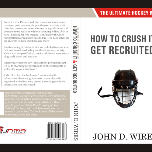 Book Cover for "The Ultimate Hockey Recruit" Design by ZaraBatool