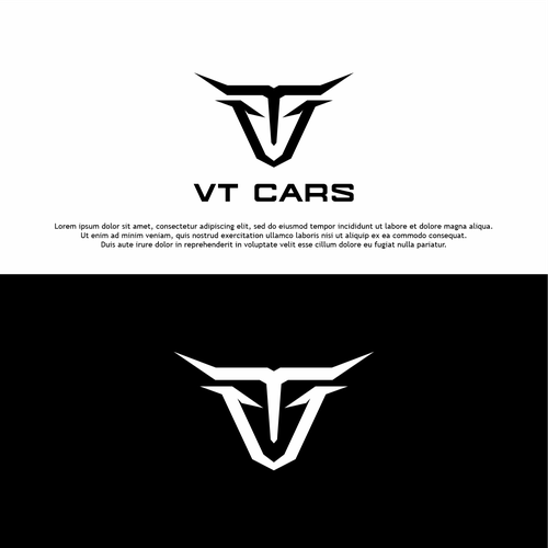 VT Cars - Auto garage logo Design by Nurseart13