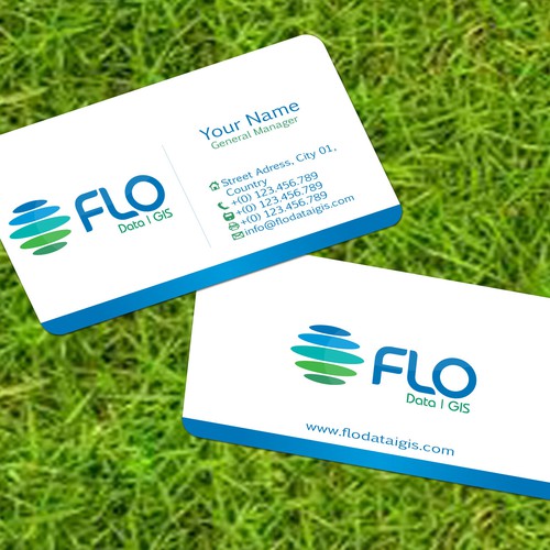 Business card design for Flo Data and GIS Design by jopet-ns