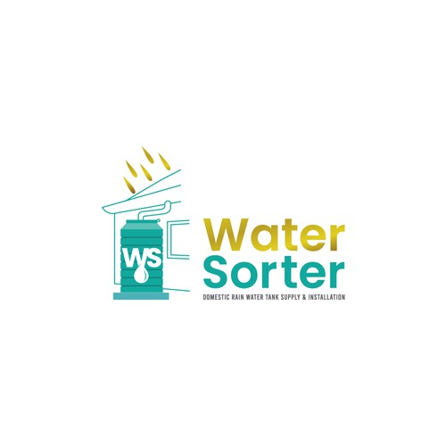 Design a catchy logo somehow detailing home rain water tank benefits. Design by Creative P