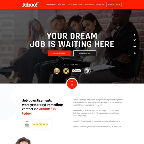 Web page design contest entry by MercClass