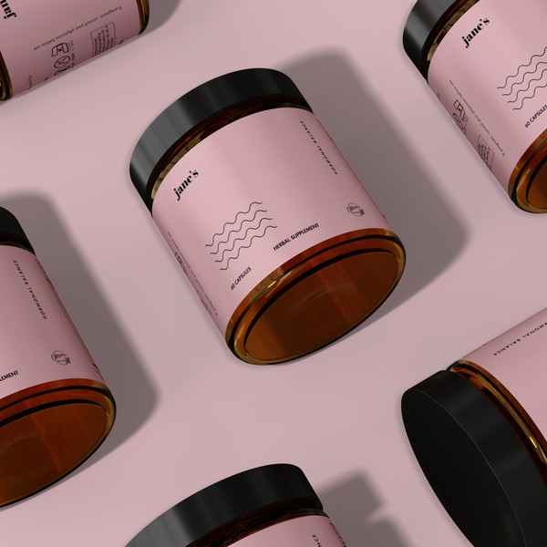 jane's label design and 3D Modeling