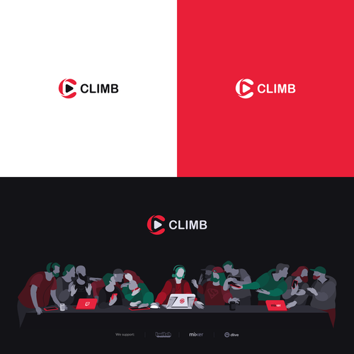 Logo redesign for live stream promotion network Design by H A Y Z A