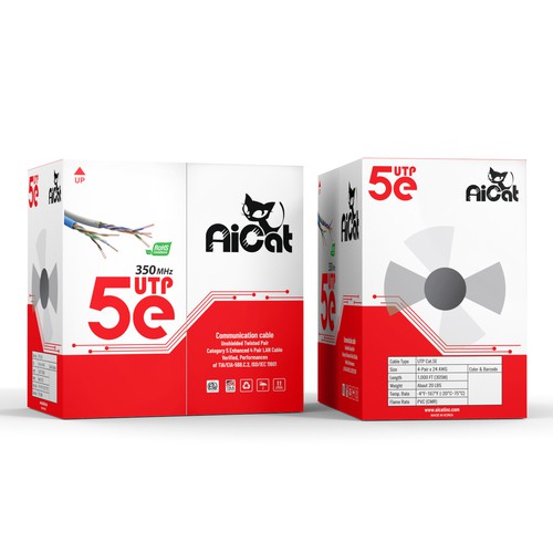 Ethernet Cable box design with modern style Design by Packagingholic