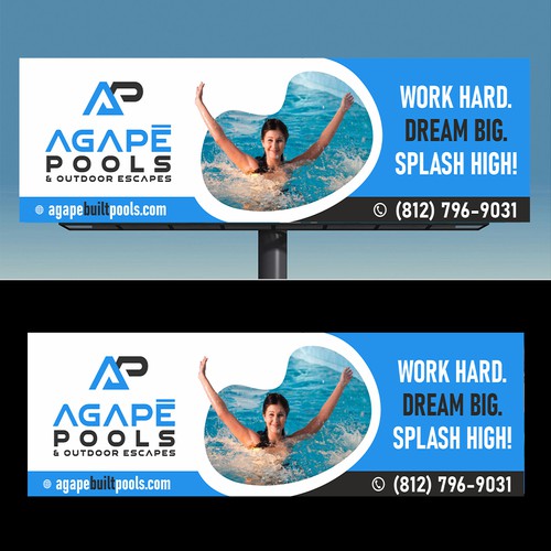 POOL AND OUTDOOR LIVING BILLBOARD DESIGN Design by JobDONE