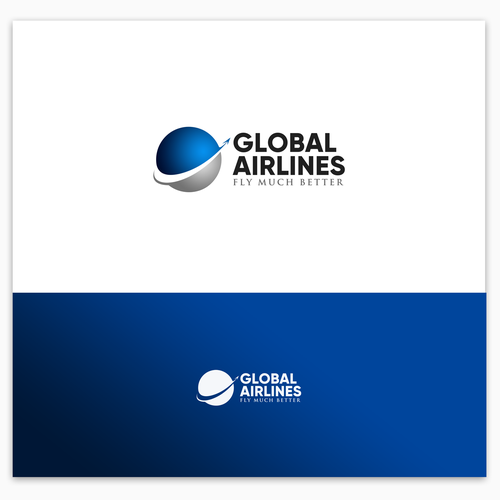 Take off! A Brand New Global Airline logo! Design by MetalCilik