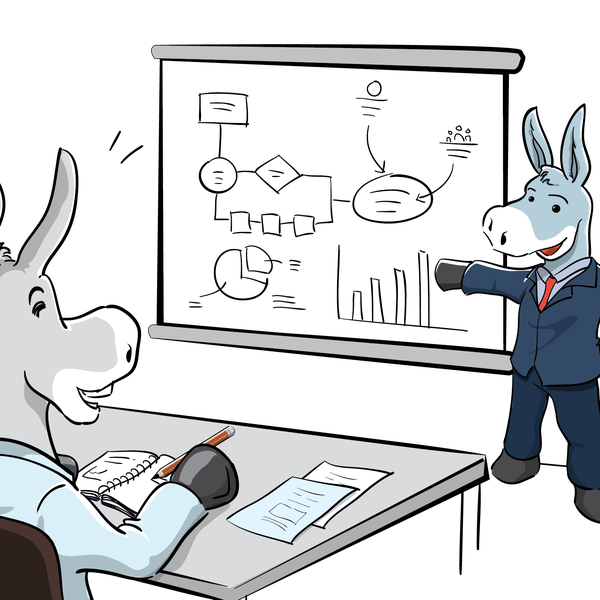 Design by fritzR titled "TED Donkey Illustration"