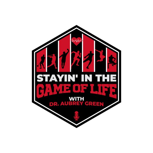 Design Design the logo for a new podcast launching soon featuring a sports dr in life convos w/ professional athletes di Black-Pepper