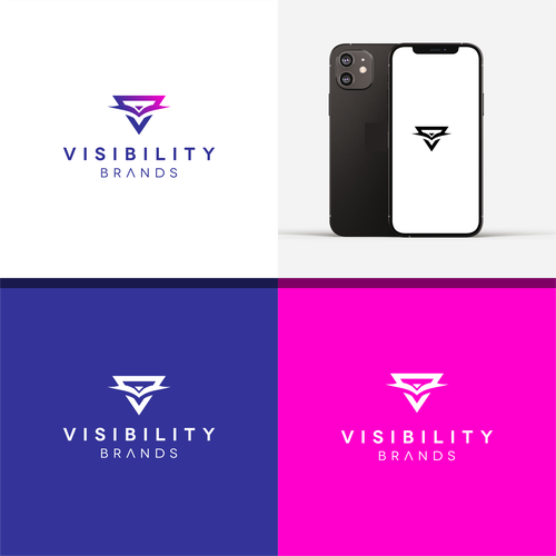 Sleek innovative brand for a marketing company focused on "Visibility" Design by Trust_DESIGN