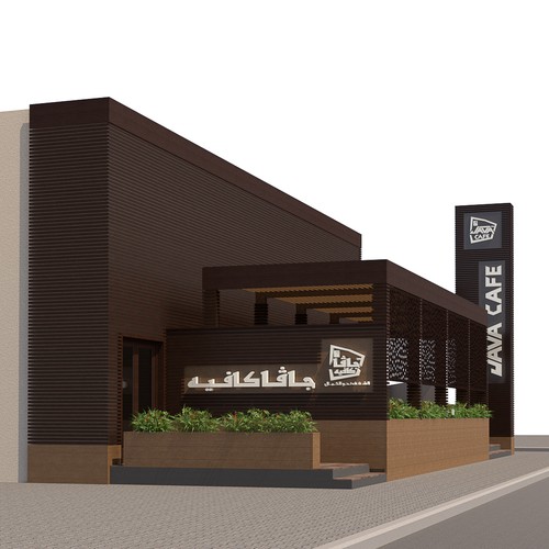 Coffee shop exterior design | 3D contest | 99designs