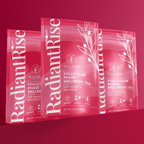 Design Bold and Bright Packaging for Women's Hormonal Wellness Tea 