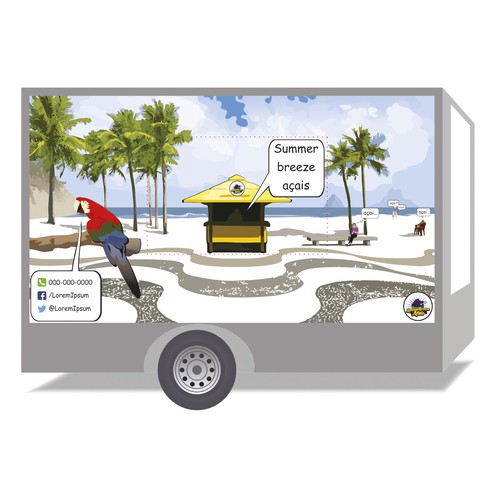 Rotulación de auto, camión o camioneta propuesta en el concurso por kate.c