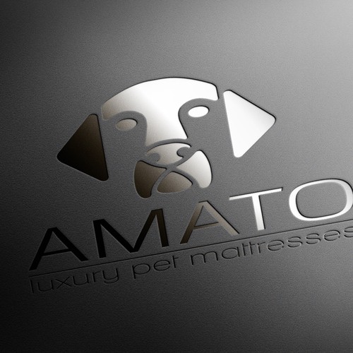 AMATO modern/luxury dog bed logo Design by Mirceski