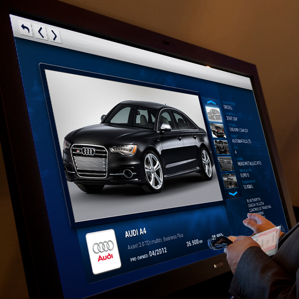 Design by heribert c titled "Interactive TV for a Car Dealership"
