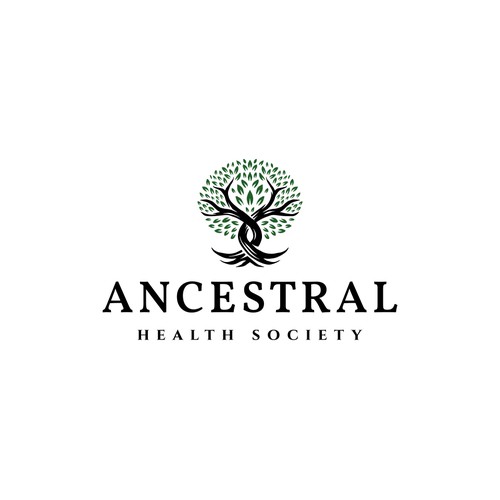 Logo for a nonprofit that studies how our ancestors can inform our modern health Design by deb•o•nair