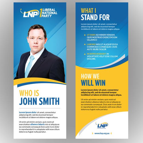 Political Candidate Brochure Ontwerp door Flashboy