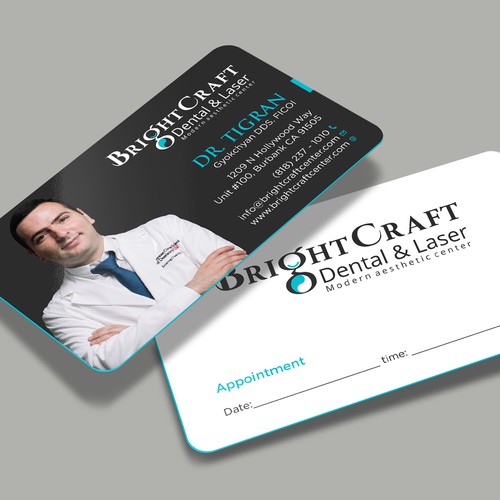 Modern Dental and Medical SPA business card Design réalisé par RENEXIT