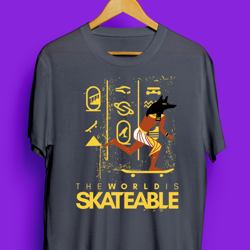 Diseño de The World is Skateable ... and we need an awesome tee design de SANT2