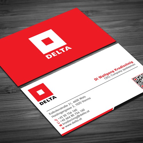 DELTA Business Card Relaunch Design réalisé par prosenjit_P