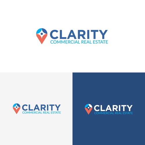 Logo + Brand Guide for Clarity Commercial Real Estate Design by ChioP