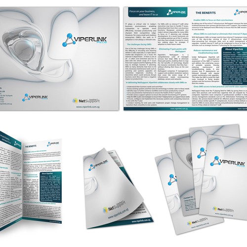Create the next brochure design for Viperlink Pte Ltd Design by George08