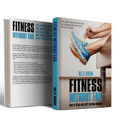 Cover for a fitness motivation book Design by Iva23