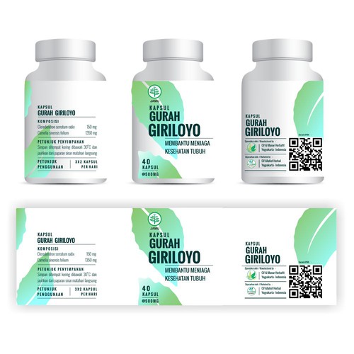 Design a Fresh, Simple, and Neat Label for An Herbal Supplement Bottle Design por Insan_M