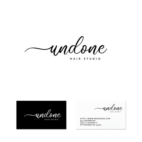 Luxury Hair Salon Logo and business card design Réalisé par Gobbeltygook