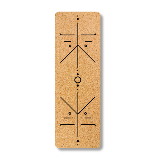  Yoga Mat with Alignment Marks - Lightweight Exercise