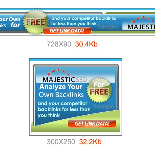 Banner Ad Campaign for Majestic SEO デザイン by Heru017