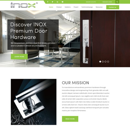 Architectural hardware website Design von ♾️e2infinity♾️