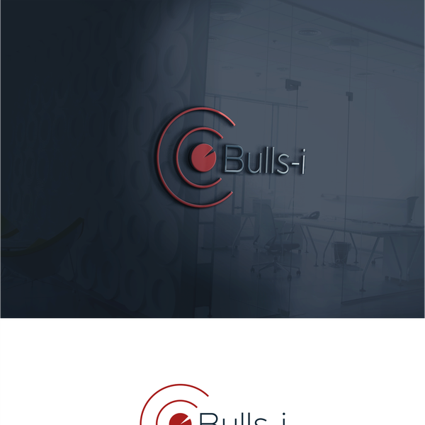 simple design logo for Bulls-i