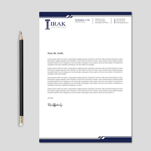 Design a new & improved Legal Letterhead Design by LAXMI DESIGNHUB