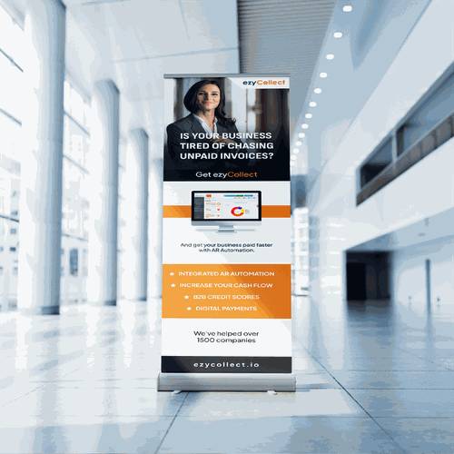 B2B Saas Pull Up Banner for Trade Show Design by HRVOJEH