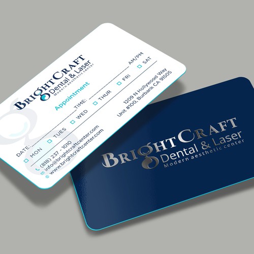 Modern Dental and Medical SPA business card Design por RENEXIT