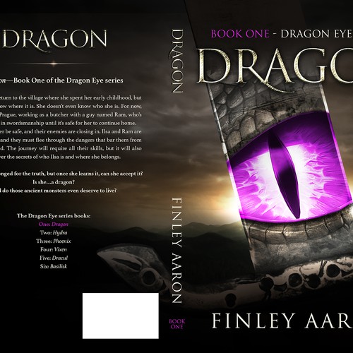 Book Covers for the first 3 books in my YA urban fantasy series, Dragon Eye—more books to come! Design por " Portugal "