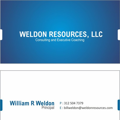 Create the next business card for WELDON  RESOURCES, LLC Réalisé par Kipster Design
