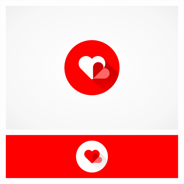 Flat Logo for Heart to heart
