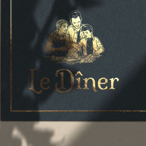 Create the Signature Identity for 'Le Dîner' - A Gourmet Odyssey Awaits! Design by deer203A