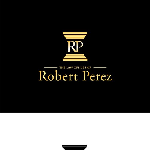 Logo for the Law Offices of Robert Perez Diseño de Taurin