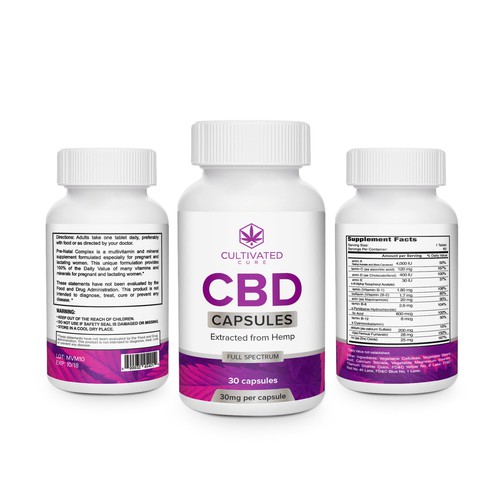 Label design for a CBD product Design by creationMB