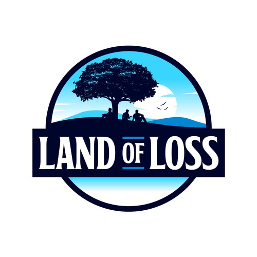 Land Of Loss Grief Circle for Farthers  logo Design by Lyna✎
