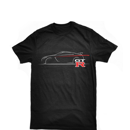 Nissan GTR car Silhouette T-Shirt Design for GillTees.com | T-shirt contest