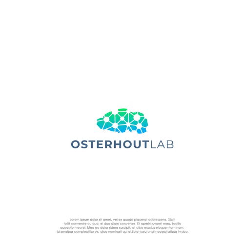 Logo for a scientific lab studying how the immune system communicates with the brain Design by oakbrand™