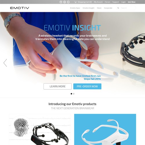 Redesign website for International Award Winning EEG system Design by Zallhady