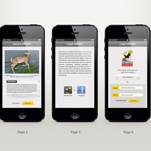 Sistema Urubu (Vulture System) Android Mobile App Design required Design von Artlock16