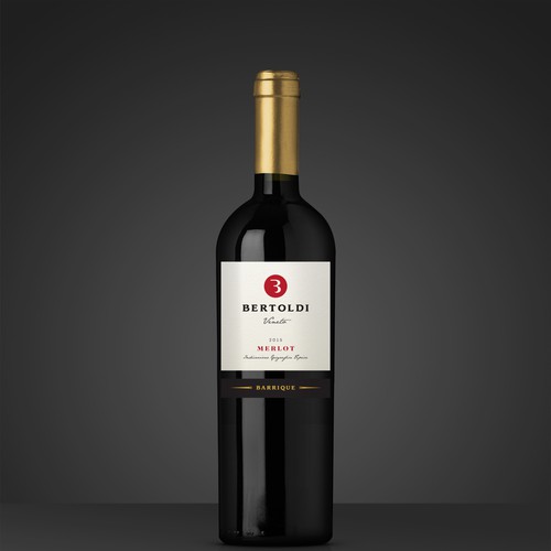 Create a Wine label for a Merlot Barrique "Bertoldi" from Italy Design by nestorson