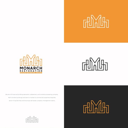 Design a modern clean logo package for a restoration company Design by Danny A