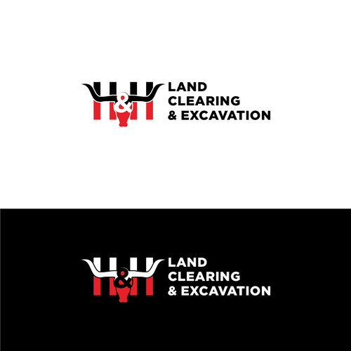 LOGO AND LETTER HEAD FOR H&H LAND CLEARING AND EXEXCAVATION Réalisé par RedvyCreative