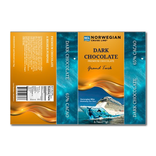 Chocolate Bar Wrapper for Cruiseline Design by ghraph!nk™